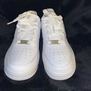White Air Force ones size 5